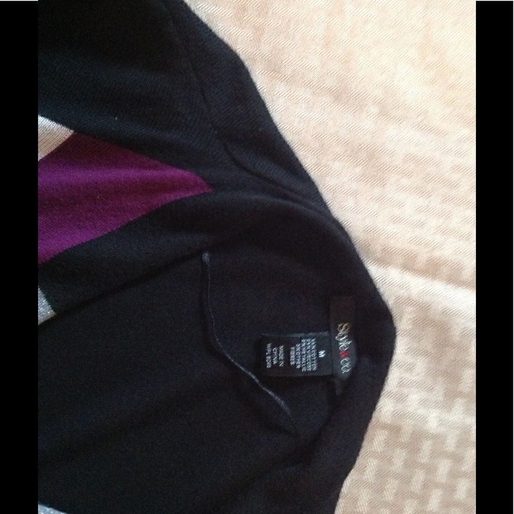 Style & Co ladies v-front lightweight sweater - Picture 5 of 6